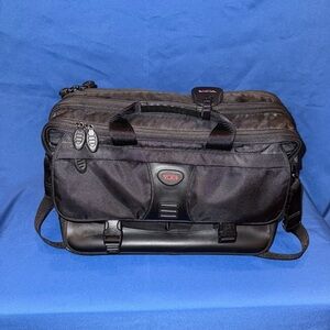 Tumi Alpha Compact Large Laptop Organizer Briefcase with Shoulder Strap